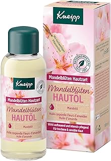 Kneipp Hautöl Mandelblüten Hautzart – hochwertiges Mandelöl mit reichhaltiger Sheabutter, Sonn…