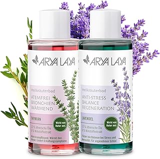 ARYA LAYA Heilkräuterbad Thymian & Lavendel Doppelpack, 2 x 100 ml – Wellness & Pflege für zu H…