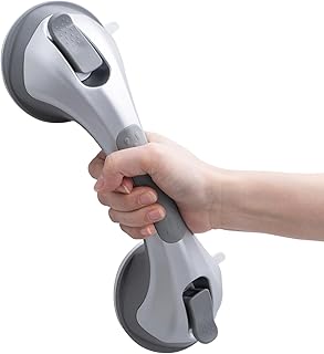 LEVERLOC Dusche Haltegriffe, 31 CM Duschgriff für Badewanne, MAX Halt 110 KG Haltegriff für Sen…