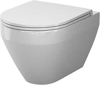 AM.PM Spülrandloses WC mit Softclose Toilettensitz, Toilette für Gäste-WC, Hänge-WC CSB190P0S…