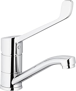 Medizinische Hygienearmatur Waschtischarmatur Einhebelmischer – Wasserhahn mit langem Hebel und s…