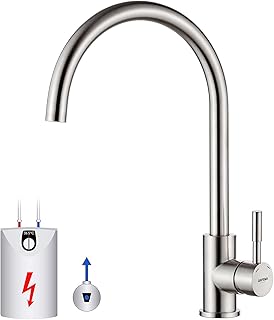 GRIFEMA Niederdruck Armatur Küche, 360 ° Drehbare Wasserhahn Küche, Leicht zu zerlegen und zu …