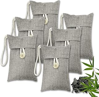wyewye Charcoal Air Purifying Bags Closet Aktivierte Bambuskohlesäcke Badezimmer Deodoriser Akti…