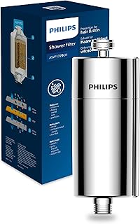 Philips Water Inline-Duschfilter mit 1 Ersatzkartusche – 50.000 L Kapazität, reduziert Chlor u…
