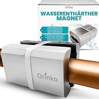 ORINKO Anti Kalk Magnet Wasserenthärter für Wasserleitungen – Magnetischer Kalkfilter ohne Ch…