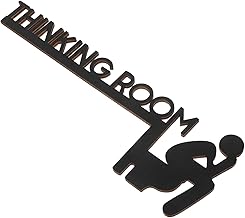 Mobestech Holz-badezimmer Türaufsatz Mit Buchstaben Langlebige Holz-dekoration Für Bad Wc-türr…