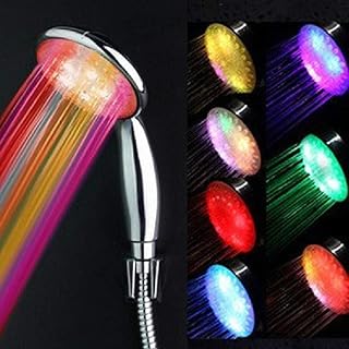 Led Duschkopf mit Farbwechsel, Duschkopf Led Farbwechsel Temperatur, Dusche Abs Beschichtungsmate…