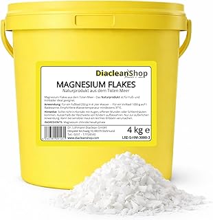 Magnesium Flakes aus dem Toten Meer 4kg – Magnesiumkristalle aus Magnesiumchlorid – 100% Natu…