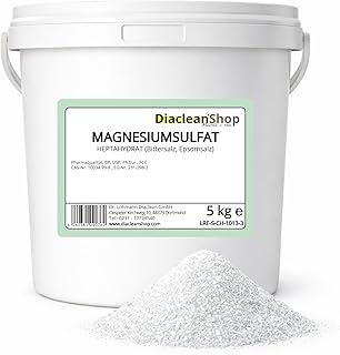 Epsom Salz 5kg – Bittersalz – Magnesiumsulfat – in Pharmaqualität (reiner als Lebensmittelqualit…