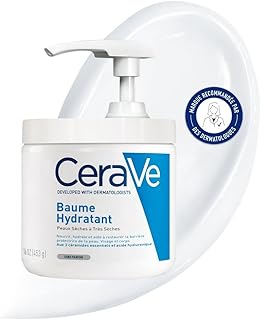 CeraVe Feuchtigkeitscreme für Körper und Gesicht, Mit Pumpspender, Creme für trockene bis sehr…