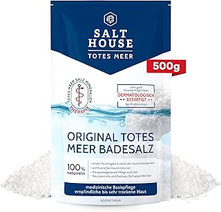 Salthouse Original Totes Meer Badesalz 500g – 100% naturreiner Badezusatz, wohltuend bei Hautirri…