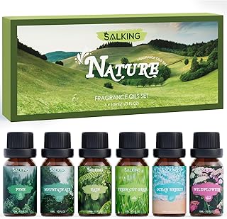 SALKING Natur Ätherische Öle Set, Aromatherapie Duftöl GeschenkSet, Pure Duftöle für Diffuse…