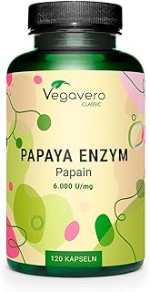 Papaya Enzym Vegavero | Geruchlos | Hochdosiert: 2.100 mg reines Papain pro Tagesdosis | Hohe Enz…