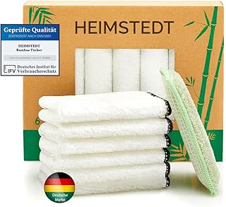 Bambus Tücher Schwarz (6er Pack) – nachhaltige Bambus Putztücher für streifenfreie Reinigung a…