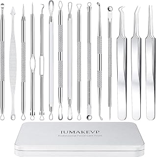 Mitesserentferner Komedonenquetscher Set, IUMAKEVP 15 Stücke Hochwertiger Blackhead Remover aus …