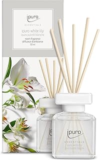 ipuro – Essentials Raumduft White Lily 50ml | Raumerfrischer mit Pfirsich, Maiglöckchen, Jasmin,…