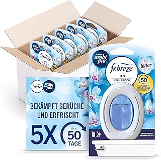 Febreze Bad Lufterfrischer, Lenor Aprilfrisch, 5 Stück, Kontinuierliche Geruchsbekämpfung und -…