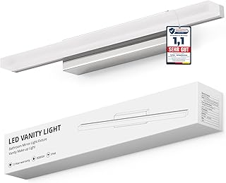Yafido LED Spiegelleuchte Bad 40CM Spiegellampe Badezimmer Naturweiß über Spiegel, 9W Spiegella…