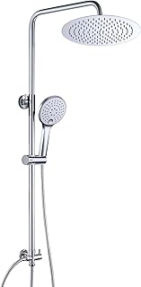 JOHO Edelstahl Duschset ohne Armatur, Chrom Wassersparend Duschsystem, Regendusche set, Überkopf…