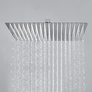 JOHO 304Edelstahl Duschkopf Regendusche 40cm Kopfbrause mit Anti-Kalk-Düsen, groß 16 Zoll Wasse…
