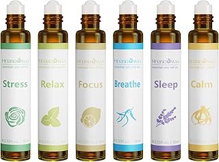 Aromatherapie ätherische Öle Roll On Set, gebrauchsfertige natürliche vorgetrübte ätherische…