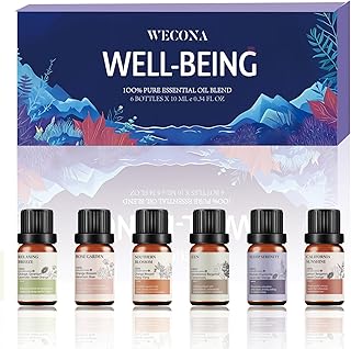 Ätherische Öle Set für Entspannung & Wohlbefinden – 6x10ml ätherische Öle naturrein für D…