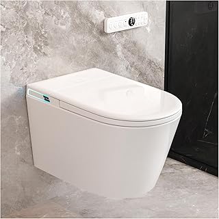 Smart-Wand-WC-Kombination, automatische Spülung, automatisch öffnender/schließender Deckel, be…