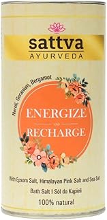 Sattva Badesalz und Fußbad – Energize Recharge Bath Salt – 100% Natur: Entspannungsbad und P…