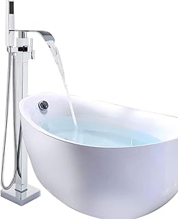 Mischbatterie für Badewanne, verchromt, für die Dusche, mit 360 ° einzigartigem Griff, ABS, ka…