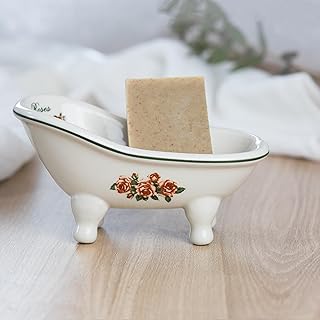 1 Stück 14,2 cm Keramik Mini Klauenfuß Slipper Badewanne Seifenschale Dekorative Seifenschale (…