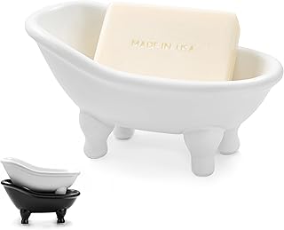 14,2 cm große Macaron-Farbe, Keramik, Mini-Badewanne, Seifenschale, kleiner Übertopf, Make-up-O…