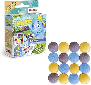 INKEE Bath Drops – 16 Badetabletten zum Farben Lernen, Badefarben für Kinder Badewanne – Badekug…