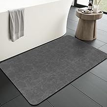 rutschfeste Badematte Super Absorbierende Badezimmerteppich: dünn 40 x 60 cm Waschbar schnelltro…