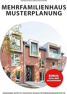 Mehrfamilienhaus Musterplanung: Grundrisse, Ansichten, Schnitt, Details für KFW-40-Standard, Bau…
