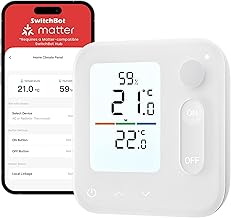 SwitchBot Raumklima-Panel, integriertes Thermohygrometer, optimiert die Heizkörperventilsteuerun…