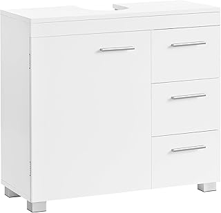 VASAGLE Waschbeckenunterschrank, Badezimmerschrank, 3 große Schubladen, 30 x 70 x 64 cm, Badschr…