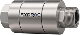 SYDROS Kalkschutzfilter Dusche ½ Zoll aus Edelstahl reduziert Kalkablagerungen bis zu 90 Prozent…