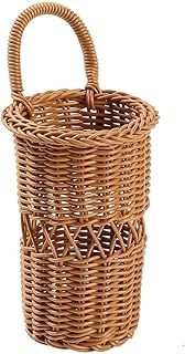Wandkorb für den Innenbereich, aus künstlichem Rattan, zum Halten von kleinen Gegenständen in …