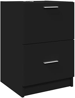 Eleganz Waschbeckenunterschrank Schwarz 40x37x59 cm aus Holzwerkstoff – Badezimmermöbel-Set mit …