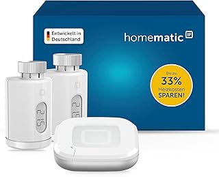 Homematic IP Access Point 2 + 2X Heizkörperthermostat – Pure, Smart Home, digitaler Thermostat…