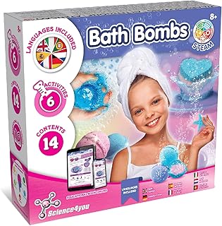Science4you – Badebomben Selber Machen Set für Kinder ab 8 Jahren – Badekugeln Basteln Mädc…