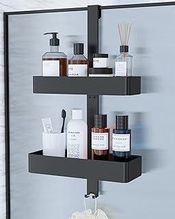 Kitsure Duschregal ohne Bohren – 2-stöckiges Duschablage, rostfrei & vielseitig Duschablage ohne…