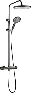SCHÖNER WOHNEN-Kollektion Duschsystem GLAIA mit Thermostat, Industrial, Duscharmatur Komplettset…