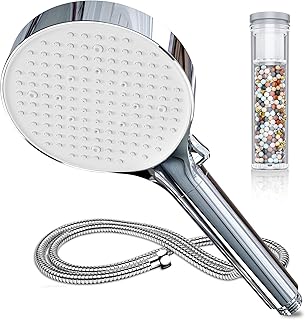 Magichome Duschkopf mit Filter, Hochdruck Duschkopf mit Schlauch, 6 Strahlarten Handbrause mit Fi…