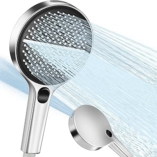 Duschkopf Hochdruck Duschkopf Groß 150mm Wassersparender Regenduschkopf 4 Strahlarten XXL Handbr…