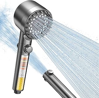 FEELSO Duschkopf mit 15-Schichte Filter, 4 Strahlarten Hochdruck Wassersparender Duschbrause mit …