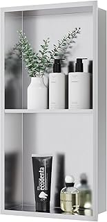 Neodrain Wandnische Dusche Edelstahl Duschnische mit Regal Doppelnische Lagerung für Badezimmer …