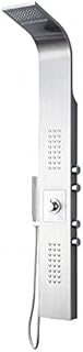 Bernstein Duschpaneel 8815 Edelstahl gebürstet – Duschsystem mit Sedal-Thermostat, 48 Massaged…