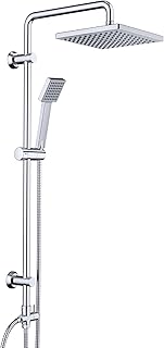 JOHO Edelstahl Duschsystem ohne Duscharmatur Wassersparend Chrom Duschset Überkopfbrauseset mit …