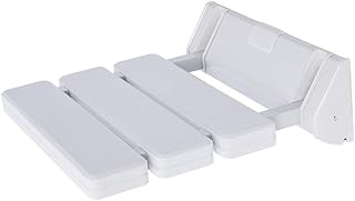 RMAN Duschsitz Klappbar Wandmontage Duschhocker bis 130kg Duschstuhl Badestuhl Platzsparend Dusch…